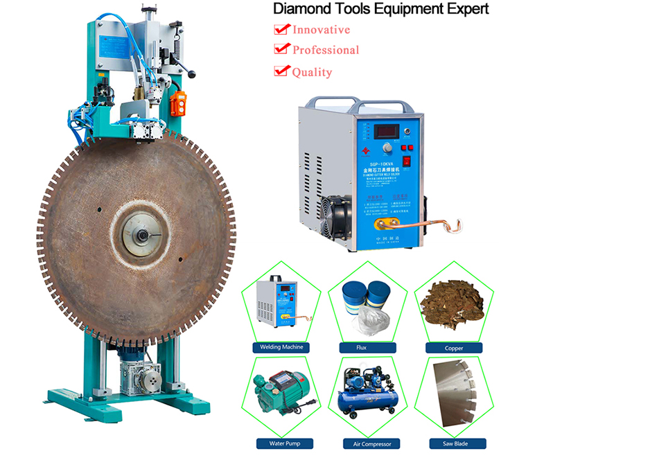Semi-Automatic Brazing For stone cutting blade (2)