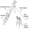 Air Compressor Hard Rock DTH Drill Rig Stone Quarry Mining Machine
