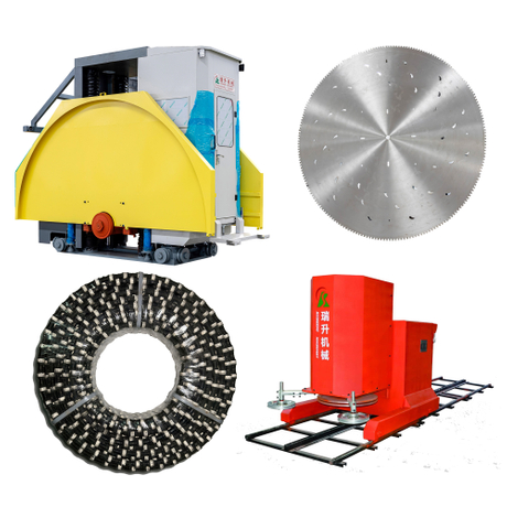 Ruisheng Machinery Diamond Wire Saw Block Mining Machine Double Blade Saw Cutter Machine in Saudi Arabia