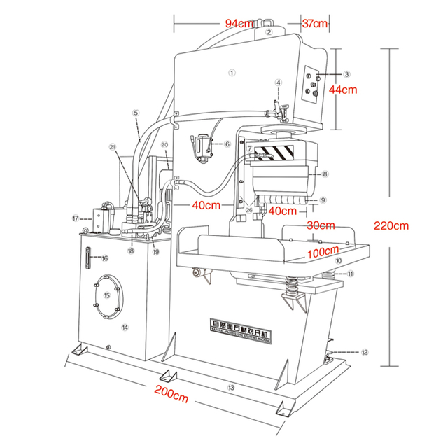 Ruisheng Nature Stone Spitting Machine Making Nature Face Stone for Granite 95Y