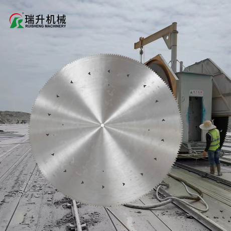 Granite Mining and Cutting with a Large 4800mm Saw Blade for Good Price India Uzbekistan